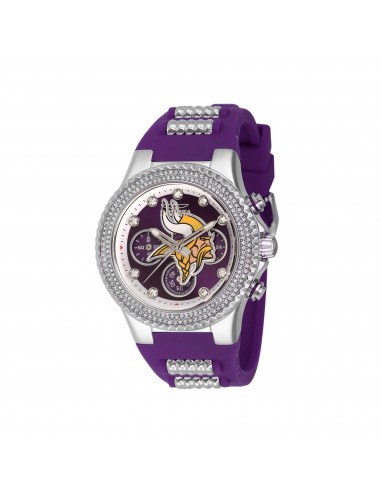 Invicta Women's Chrono Watch - NFL Minnesota Vikings Silver and Purple Strap | 42741 outlet