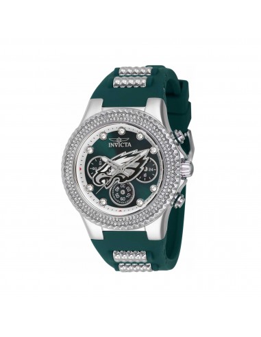 Invicta Women's Watch - NFL Philadelphia Eagles Silver Tone and Green Strap | 42748 soldes