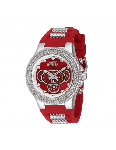 Invicta Women's Chrono Watch - NFL San Francisco 49ers Silver and Red Strap | 42749 de votre