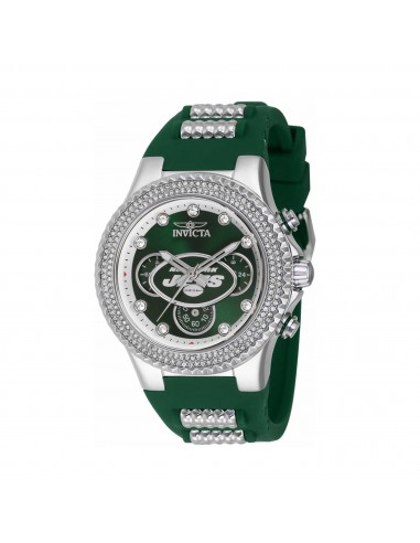 Invicta Women's Chronograph Watch - NFL New York Jets Silver and Green Strap | 42755 de l' environnement