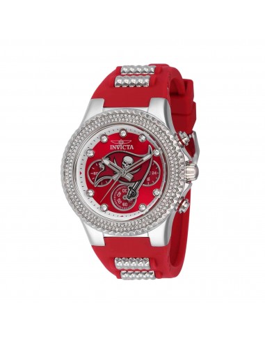 Invicta Women's Chrono Watch - NFL Tampa Bay Buccaneers Silver and Red Strap | 42756 livraison gratuite