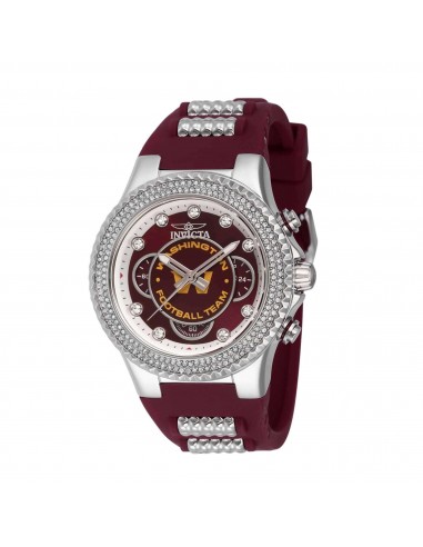 Invicta Women's Watch - NFL Washington Commanders Silver and Dark Red Strap | 42757 la chaussure