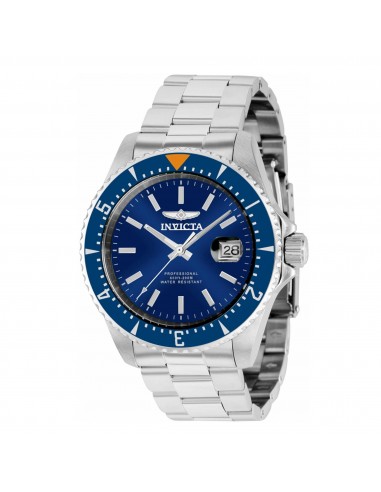 Invicta Men's Watch - Pro Diver Rotating Bezel Blue Dial Silver Bracelet | 36781 Véritable concentré