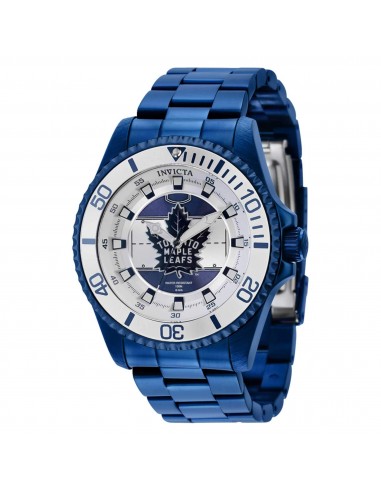 Invicta Men's Quartz Watch - NHL Toronto Maple Leafs Silver, White, Blue Dial | 42246 en stock