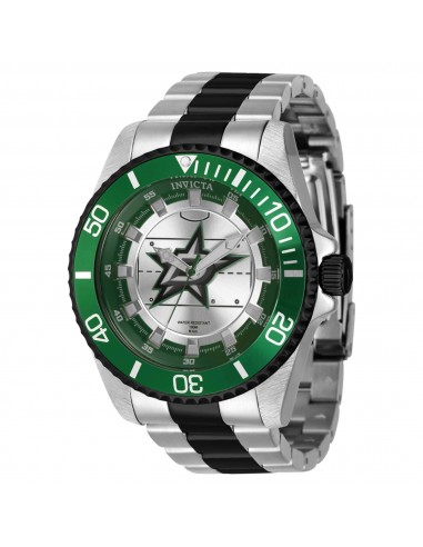 Invicta Men's Quartz Watch - NHL Dallas Stars Green and Black Rotating Bezel | 42249 en stock