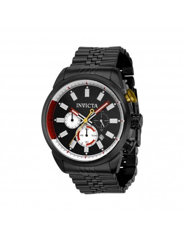 Invicta Men's Watch - Aviator Chronograph Date Display Black Steel Bracelet | 39947 offre 