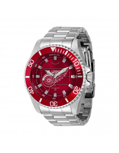 Invicta Men's Quartz Watch - NHL Detroit Red Wings Red and White Dial Bracelet | 42256 des créatures d'habitude