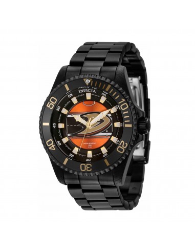 Invicta Men's Quartz Watch - NHL Anaheim Ducks Black and Orange Dial Steel | 42257 du meilleur 