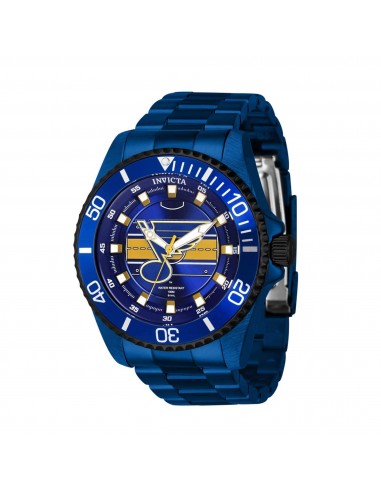 Invicta Men's Quartz Watch - NHL St. Louis Blues Blue Steel Bracelet | 42260 En savoir plus