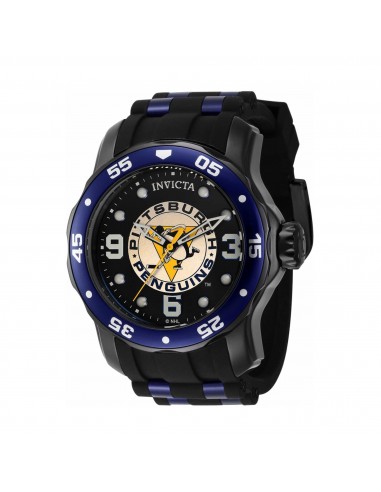 Invicta Men's Quartz Watch - NHL Pittsburgh Penguins Black and White Dial | 42646 50-70% off 