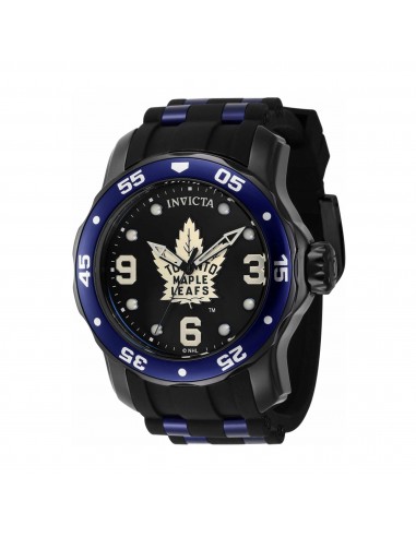 Invicta Men's Quartz Watch - NHL Toronto Maple Leafs Black and White Dial | 42648 Paris Déstockage Promo