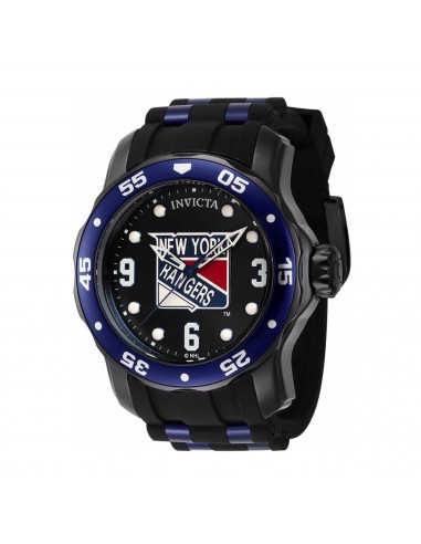 Invicta Men's Quartz Watch - NHL New York Rangers Silicone and Steel Strap | 42649 pas cher 