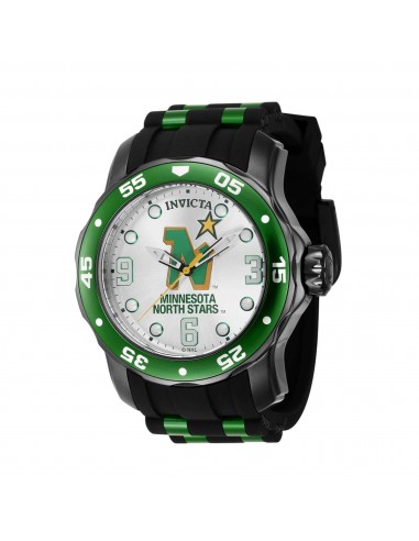 Invicta Men's Quartz Watch - NHL Minnesota North Stars Silver and Green Dial | 42650 sur le site 