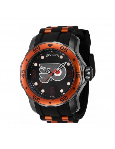 Invicta Men's Quartz Watch - NHL Philadelphia Flyers Black and Grey Dial | 42651 pour bénéficier 