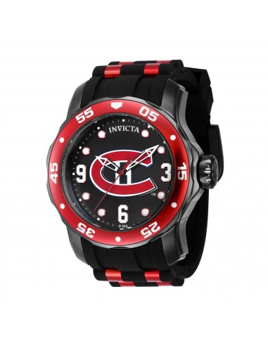 Invicta Men's Quartz Watch - NHL Montreal Canadiens Black and Red Dial Strap | 42662 est présent 