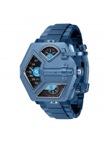 Invicta Men's Watch - Akula Mechanical Skeleton Dial Ice Blue Bracelet | 39937 JUSQU'A -70%! 