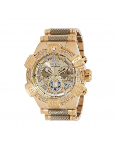 Invicta Men's Chronograph Watch - Jason Taylor Diamond Gold Tone Dial Bracelet | 40436 prix pour 