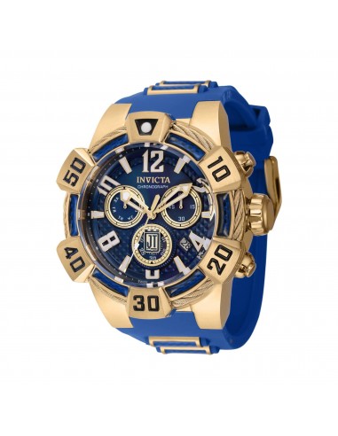 Invicta Men's Chronograph Watch - Jason Taylor Blue and Yellow Gold Bezel | 40442 chez Cornerstreet bien 