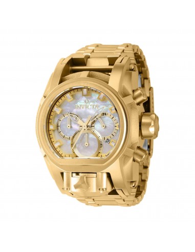 Invicta Women's Chrono Watch - Bolt Zeus Magnum Yellow Gold Bracelet Dual Time | 40587 Jusqu'à 80% De Réduction