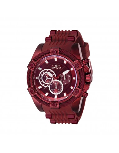 Invicta Men's Watch - Bolt Chronograph Red Stainless Steel and Rubber Strap | 40783 50% de réduction en Octobre 2024