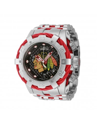 Invicta Men's Watch - NHL Chicago Blackhawks Red and Silver Steel Bracelet | 42013 shop