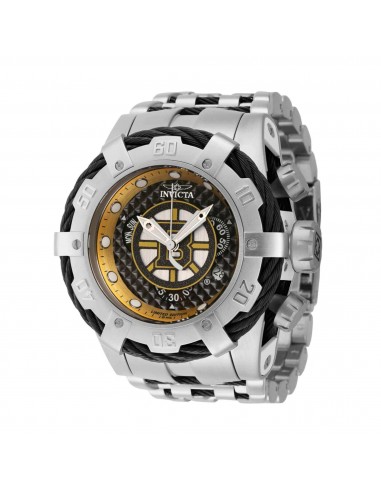 Invicta Men's Watch - NHL Boston Bruins Chrono Black and Silver Bracelet | 42014 l'évolution des habitudes 