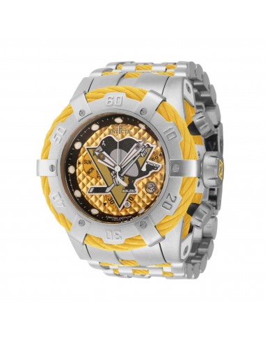 Invicta Men's Watch - NHL Pittsburgh Penguins Yellow and Silver Bracelet | 42015 Voir les baskets