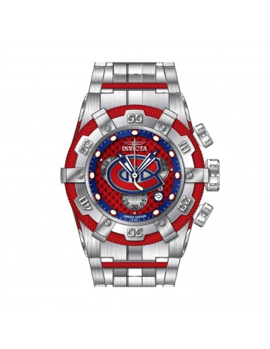 Invicta Men's Watch - NHL Montréal Canadiens Red and Silver Steel Bracelet | 42022 Venez acheter