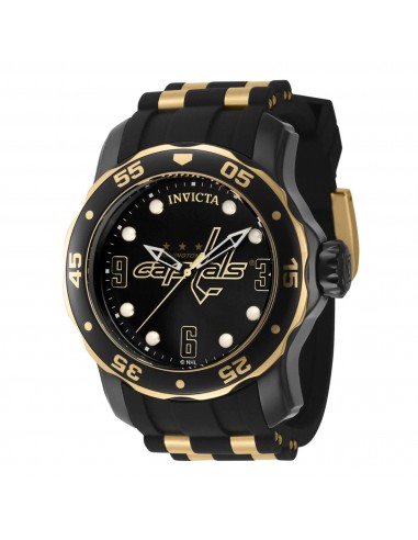 Invicta Men's Watch - NHL Washington Capitals Rotating Bezel Silicone Strap | 42311 livraison et retour toujours gratuits