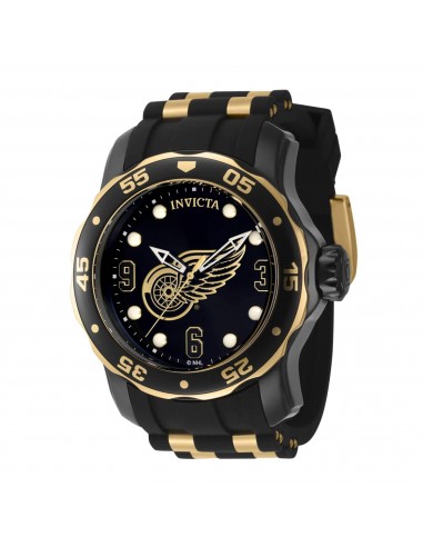 Invicta Men's Watch - NHL Detroit Red Wings Rotating Bezel Black Rubber Strap | 42314 ouvre sa boutique