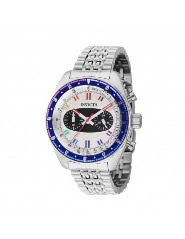 Invicta Men's Watch - Speedway Metallic White and Black Dial Steel Bracelet | 43098 Venez découvrir notre 