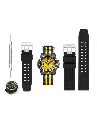 Luminox Men's Quartz Watch Set - Sea Navy Seal Yellow and Black Nylon Strap | 3955.SEF 2023