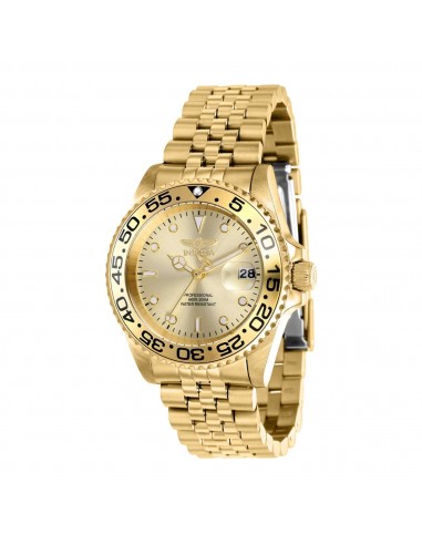 Invicta Women's Watch - Pro Diver Gold Tone Dial Date Display Rotating Bezel | 37165 la colonne vertébrale