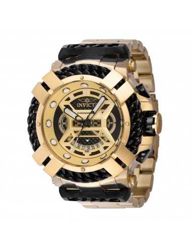 Invicta Men's Watch - Bolt Quartz Chronograph Yellow Stainless Steel Bracelet | 37515 destockage