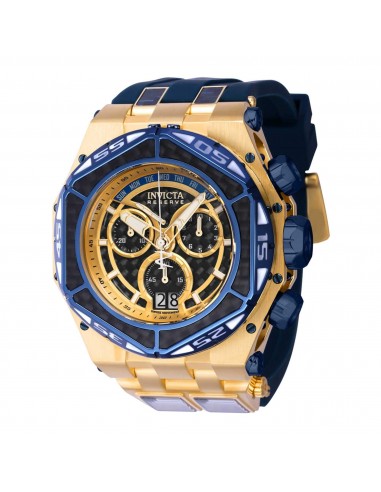 Invicta Men's Watch - Carbon Hawk Swiss Quartz Chrono Yellow and Blue Strap | 38893 s'inspire de l'anatomie humaine