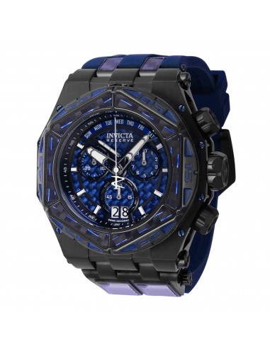 Invicta Men's Watch - Carbon Hawk Swiss Quartz Chrono Black and Blue Dial | 38894 pas cheres