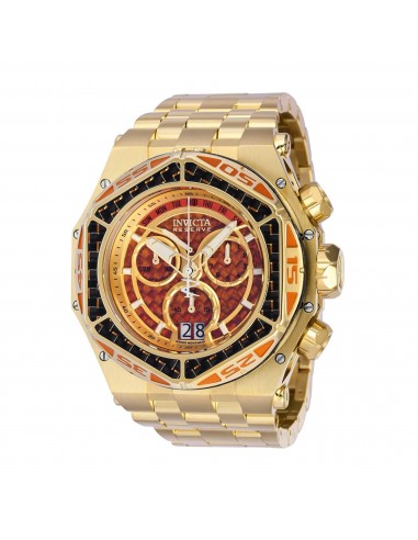 Invicta Men's Watch - Carbon Hawk Orange and Gold Tone Dial Steel Bracelet | 38923 de technologie