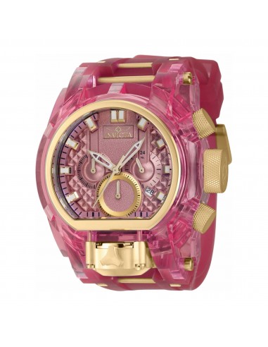 Invicta Men's Watch - Bolt Zeus Magnum Chronograph Gold Tone and Pink Dial | 39471 une grave pollution 