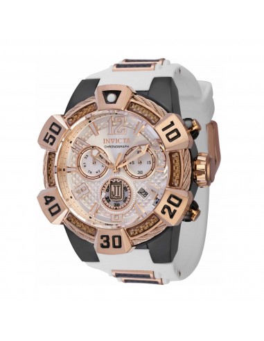 Invicta Men's Chronograph Watch - Jason Taylor Quartz Silver Tone Dial Strap | 40445 du meilleur 