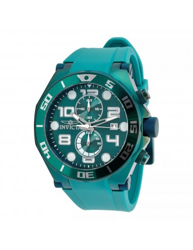 Invicta Men's Chronograph Watch - Pro Diver Quartz Green Dial Silicone Strap | 40649 commande en ligne