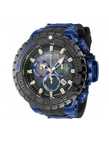 Invicta Men's Chronograph Watch - Sea Hunter Dark Blue Steel and Black Strap | 41012 des créatures d'habitude