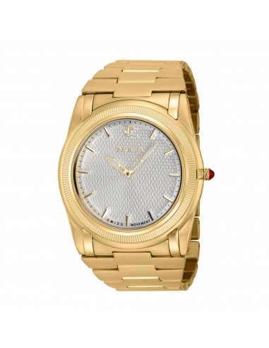 Invicta Men's Quartz Watch - Reserve Slim Silver Dial Yellow Gold Bracelet | 41040 basket pas cher