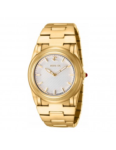 Invicta Boy's Quartz Watch - Reserve Slim Silver Dial Yellow Gold Bracelet | 41058 rembourrage situé sous