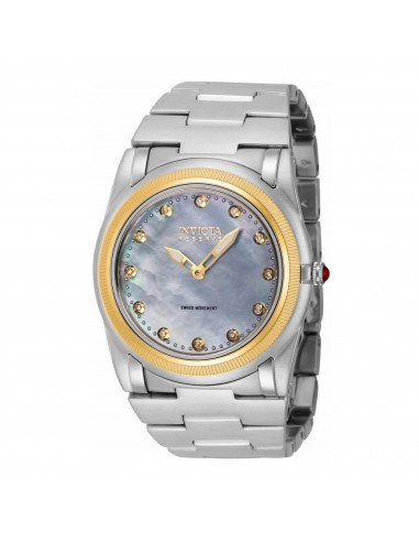 Invicta Women's Quartz Watch - Reserve Slim Mop Dial Silver Steel Bracelet | 41089 Découvrez la collection