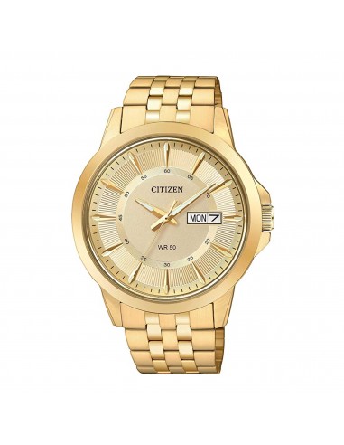 Citizen Men's Watch - Japanese Quartz Gold Dial Yellow Gold Bracelet | BF2013-56P s'inspire de l'anatomie humaine