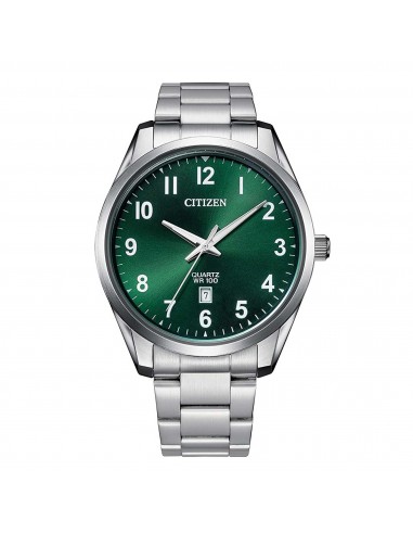 Citizen Men's Watch - Japanese Quartz Green Dial Silver Steel Bracelet | BI1031-51X pour bénéficier 