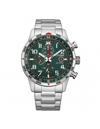 Citizen Men's Watch - Chronograph Power Reserve Green Dial Bracelet | CA0791-81X Fin de série