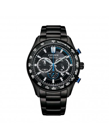 Citizen Men's Watch - Chronograph Power Reserve Black Steel Bracelet | CA4485-85E online