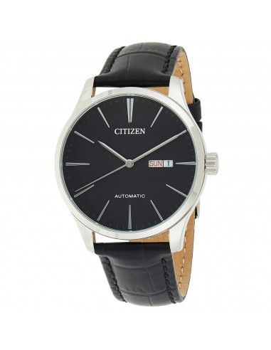 Citizen Men's Watch - Automatic Day and Date Display Black Dial Strap | NH8350-08E rembourrage situé sous