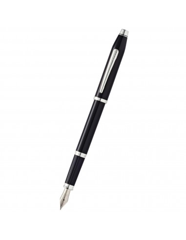 Cross Fountain Pen - Century II Black and Rhodium Plated, Fine | AT0086-102FS solde